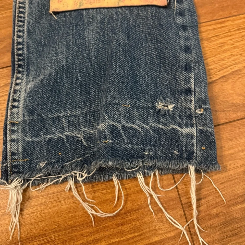 ✨ Levi’s 501 Custom Art Patch Jeans – Michelangelo Hands Mens - Picture 5 of 15